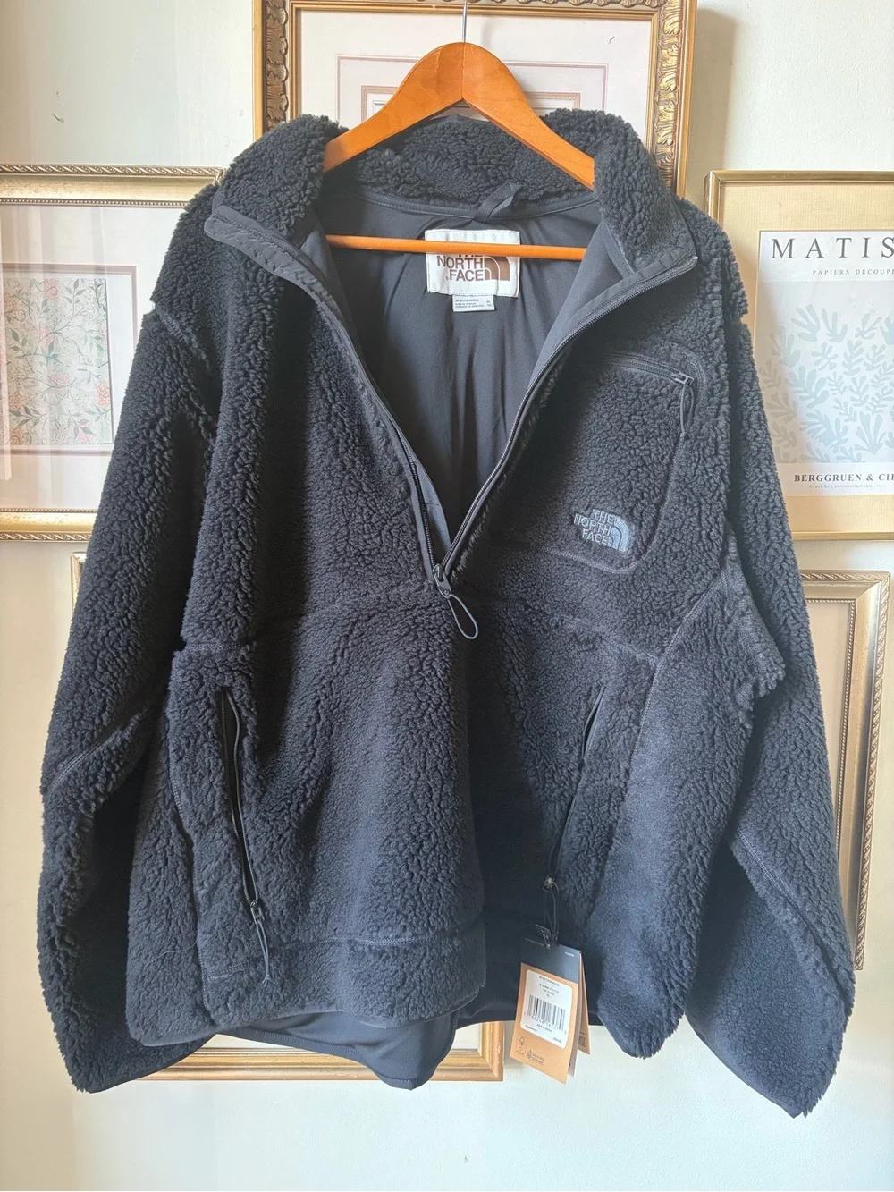 NWT The North Face Extreme Pile pullover jacket in black XL